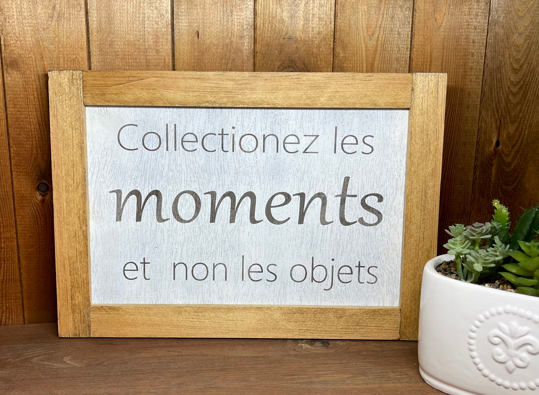 ENSEIGNE COLLECTIONEZ LES MOMENTS