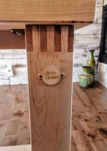 Table en bois érable massif."Demandez un devis"