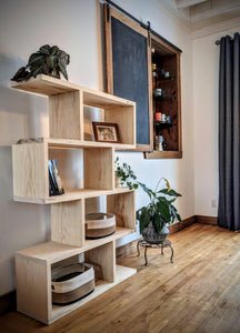 Magnifique bibliothèque étagère en bois massif."Demandez un devis"